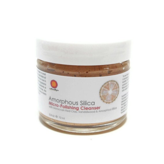 Organic Refining Micro Cleanser Scrub Polish. Sandalwood, Rose and Silica. All Skin Types, Sensitive. Natural Organic Skin Care. Vegan.