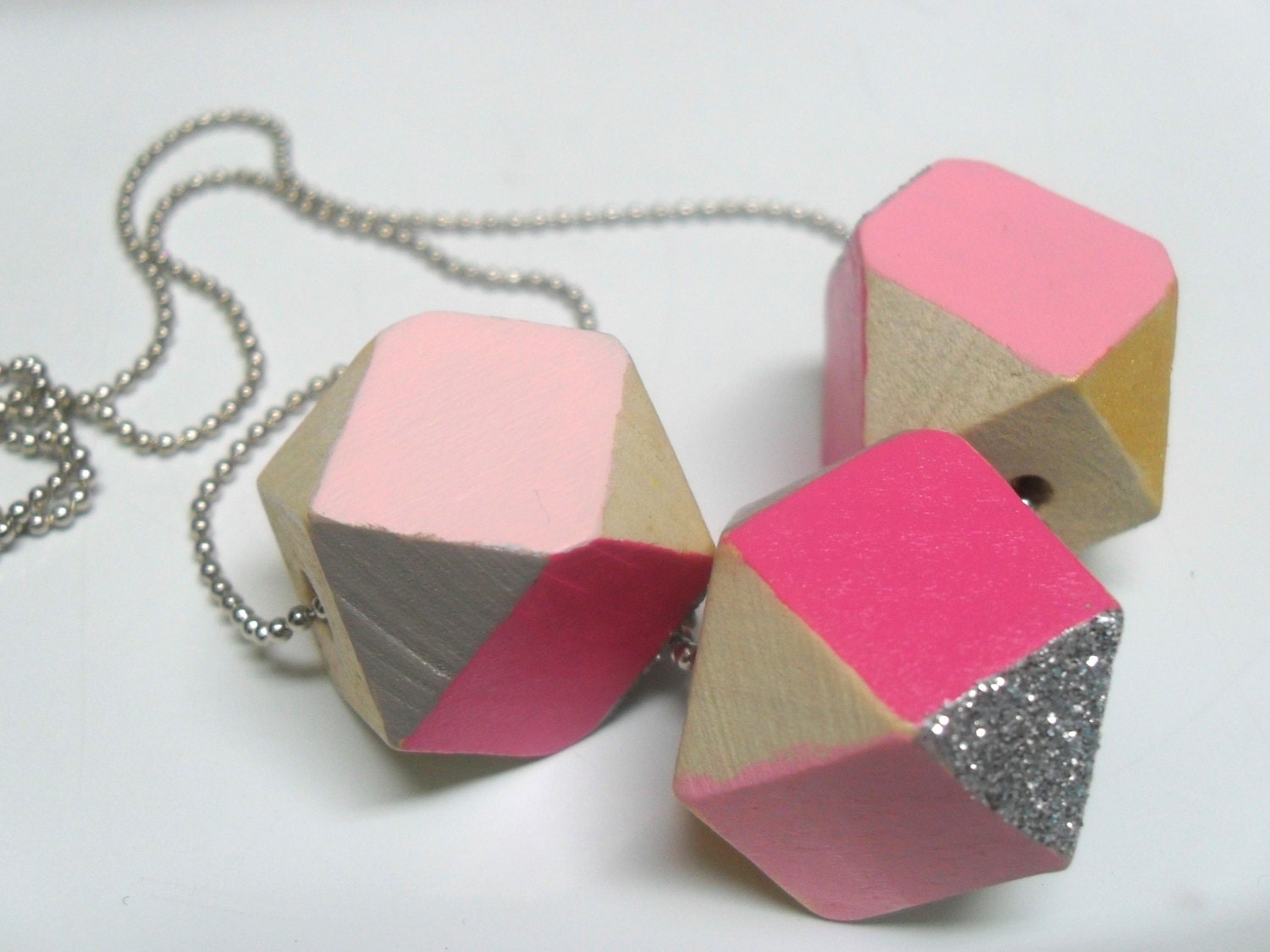 Wood Geo Necklace