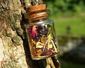 Psychic Portals Spell Bottle Pendant - Strengthening Psychic Abilities, Intuition, Wisdom, Enlightenment, Communing with the Spirit Realm
