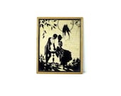 Lovebirds by Deltex Silhouette of  Romantic Couple
