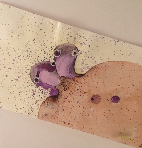 First Steps - surreal monster illustration