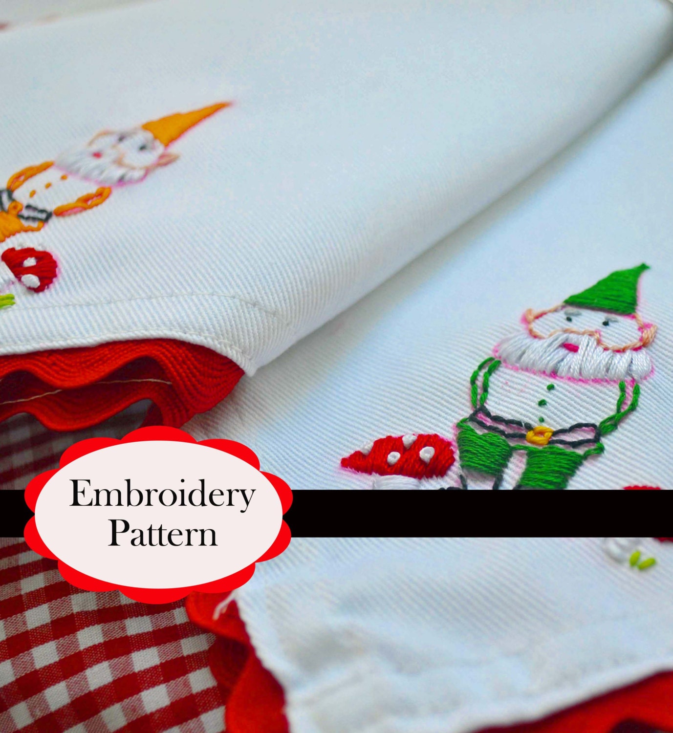 Gnome Embroidery Pattern