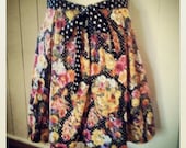 Whimsical Garden  skirt  rockabilly/kawaii/lolita/pin up/vintage