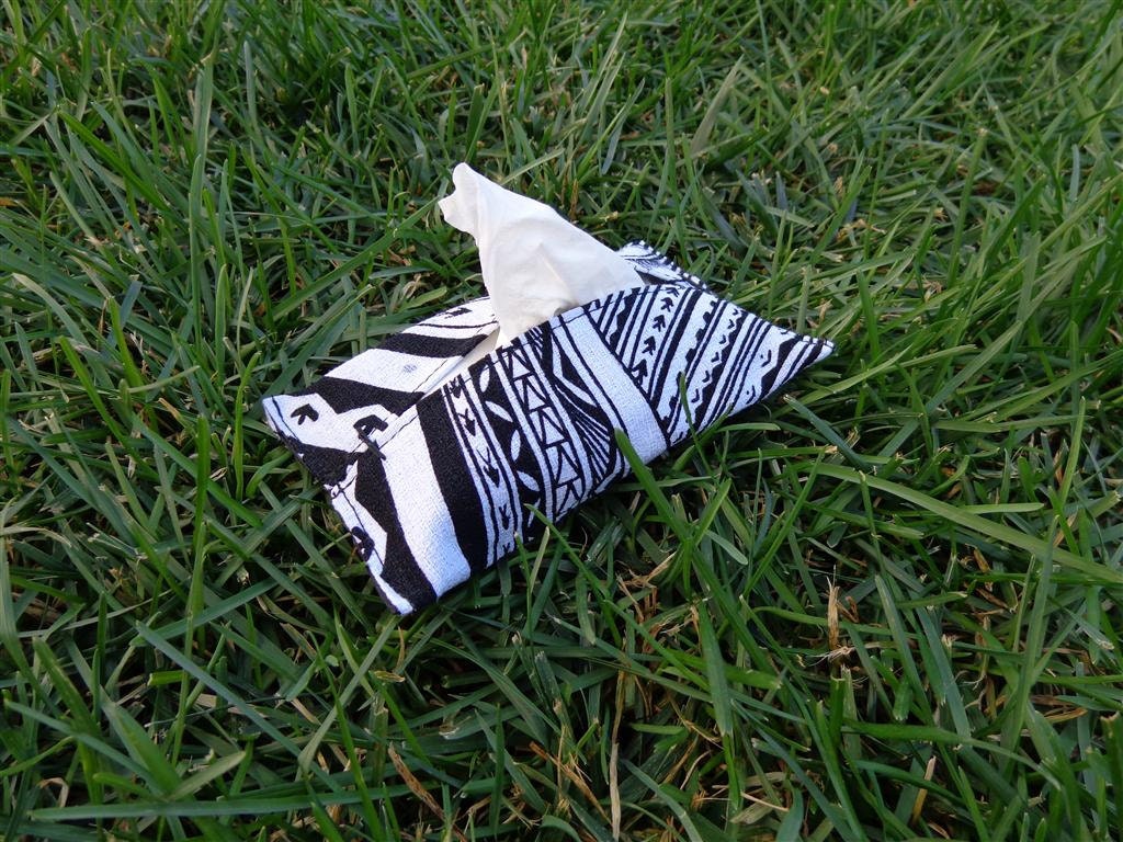 Polynesian Tattoo Print Purse Tissue Holder