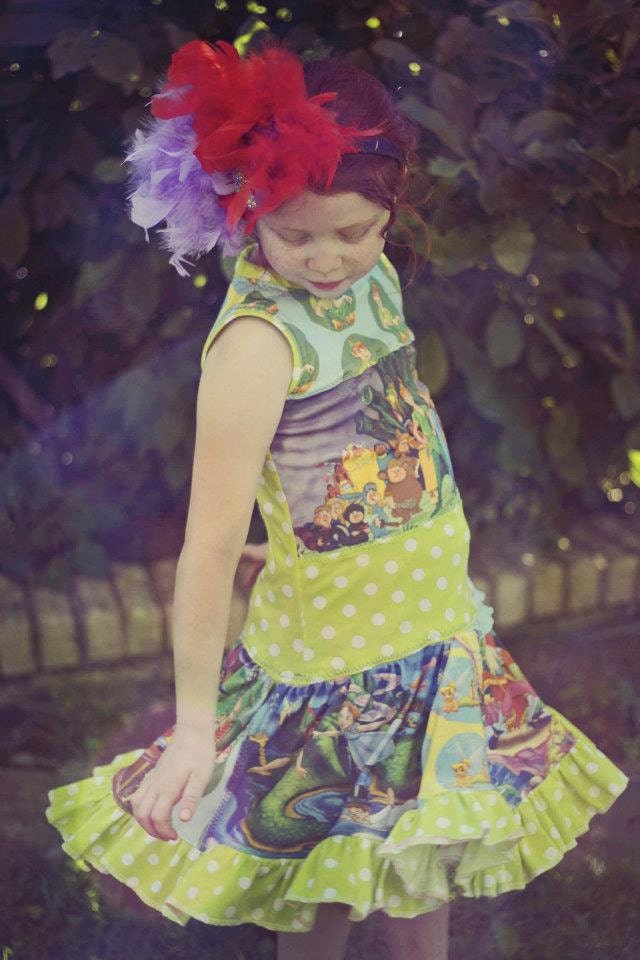 Custom Boutique Knit Applique Pirate Dress