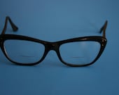 VINTAGE prescripton black framed ladies glasses