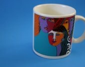 VINTAGE Laurel Burch cup