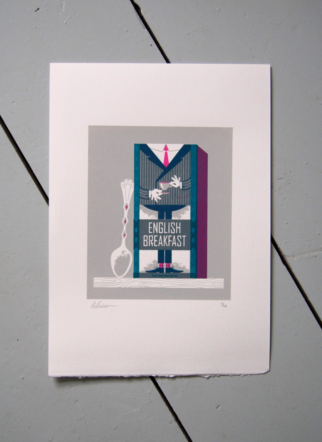 English Breakfast Screenprint
