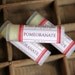 Pomegranate Lip Balm - One Tube Beeswax Shea Cocoa Butter Jojoba