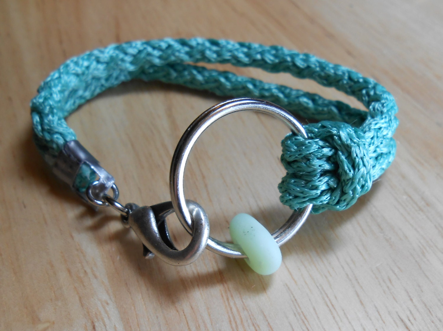 Sea Glass Jewelry - Nautical Ring Bracelet - TRAVELLER