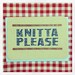 knitta please letterpress printed card