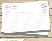 Coordinating Bridal Shower Recipe Card (Printable)