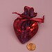 Ruby Jewel Tone Heart Bags to show Love