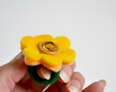Flower Fairy Ring - Yellow and Orange (SMALL) (WOW050113-4)