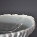 SALE - Grey Sky Scallop Textured Bowl - Soup Salad Cereal Bowl Beach Modern Decor Porcelain Ceramic