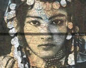 Arab.Tunisia.Algeria.Map Print.Ethnic,exotic.Repurposed Book Pages. Vintage Photo. Special, home decor,buy 3 get 1 FREE, gift.mom.dad