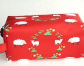 Bigger Boxy Bag Knitting Project Bag - Farm Friends