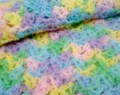 Crocheted Baby Afghan Receving Blanket