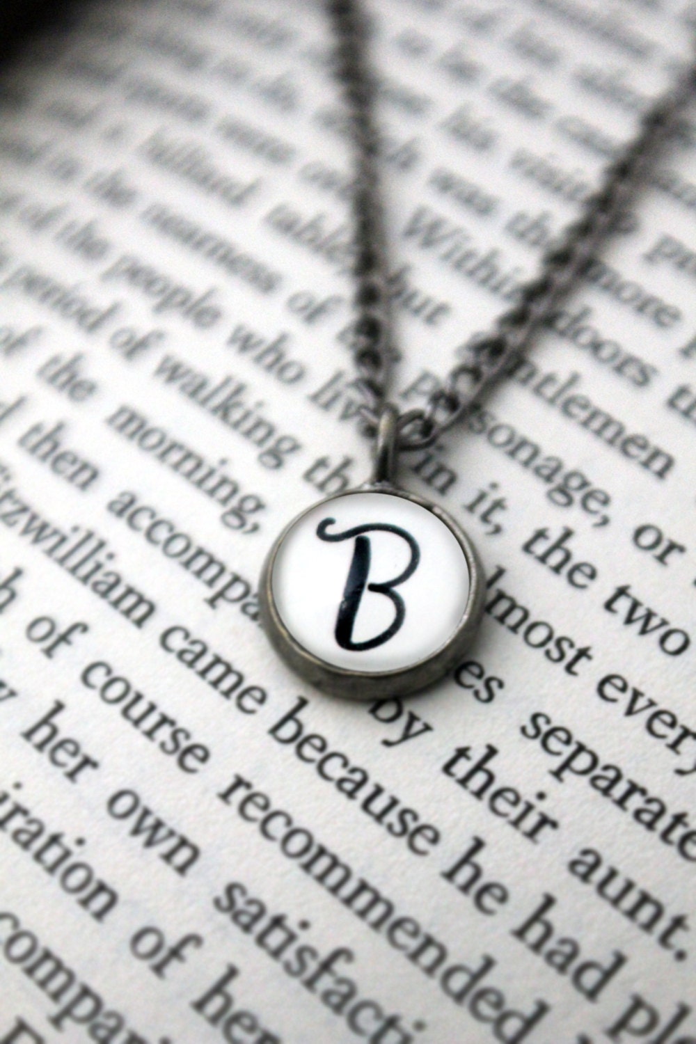 6 Initial Necklaces for Bridesmaids - Custom Letter or Ampersand Pendants - Calligraphy Jewelry by Jerseymaids & EmDashPaperCo - Wedding