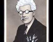 Altered Vintage Photograph-Mad Scientist
