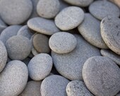 Alaska River Stones, 42 Circle stones, Natural stones, Found rocks