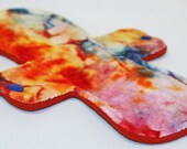9 Inch Hand Dyed Bamboo Velour Day Pad with Fleece Back - Wide Width