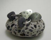Beach Stone Earrings Sterling Artisan  - By The Rules