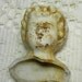 Victorian Broken China Doll Head in White