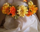 Spring faerie head wreath renaissance fantasy costume accessory