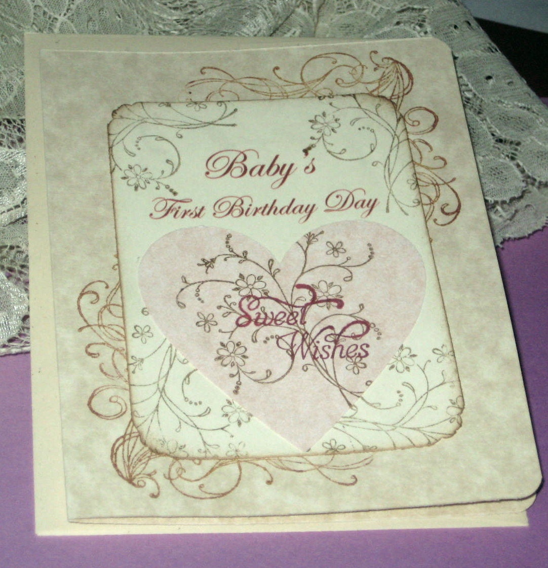 Baby's First Birthday Day  Greeting Card