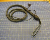 6 foot black leather bullwhip catwoman whip cosplay supply