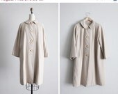 SALE 25% OFF cashmere coat / 1950s coat / beige wool coat