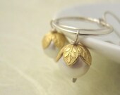 Elegant Pearl Earrings - Sterling Silver and Swarovski Bridal Jewellery