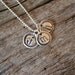 Rustic Silver Necklace Collection -  (1) Mini Monogram, silver jewelry, silver necklace, handmade jewelry, personalized jewelry