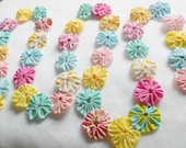 Birthday Garlands Bunting CANDY PASTEL Fabric Banner Luau Circus Fair Carnival Photo Booth Photography Prop Wedding Swag 3 Ft