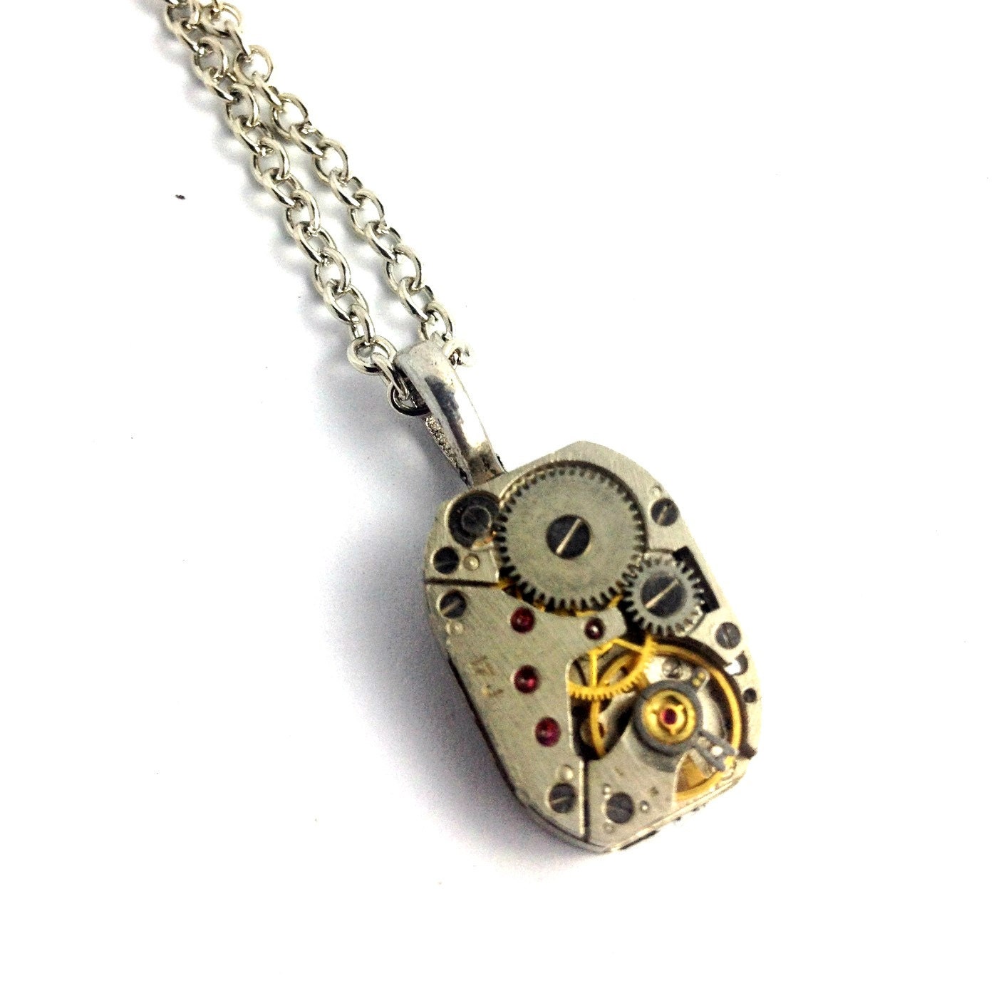 Elegant Neo Victorian Steampunk Movement Necklace