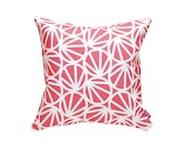 Printed Pillow Cover - 16x16in/40x40cm - MARI - Coral