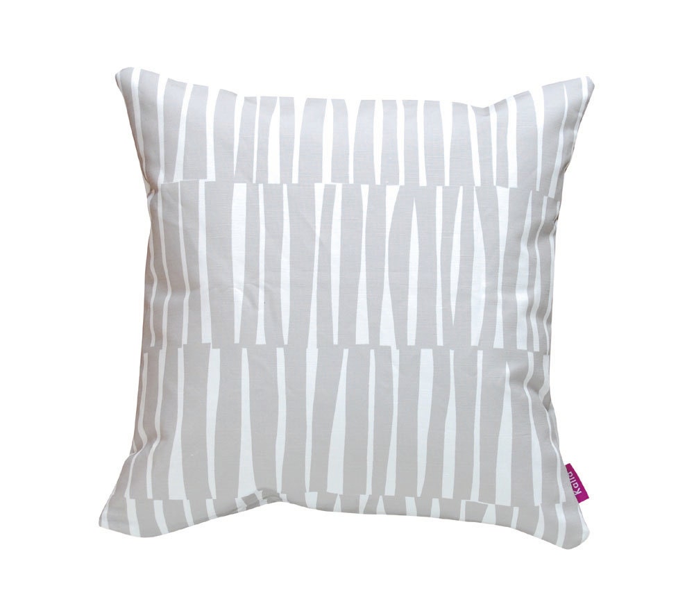 Printed Pillow Cover - 16x16in/40x40cm - TATAMI - Gray