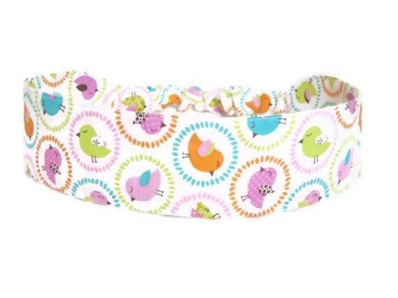 Spring Chick Fabric Headband Spring Colors