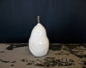 ceramic PEAR no. 3 (milky white).