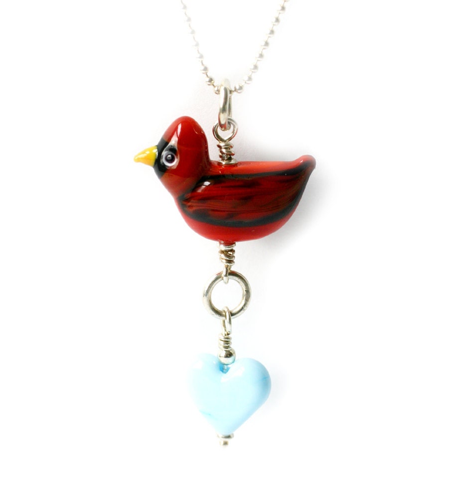 Red Cardinal Necklace