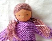 Waldorf doll handmade of natural eco materials 12inch-one of a kind