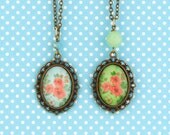 Poppy Cameo Necklace, Choose Your Color