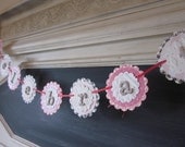 celebrate garland party banner pink vintage wallpaper