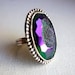 Handmade Statement Peacock Drusy Ring in Sterling Silver Fine Jewelry Sterling Silver