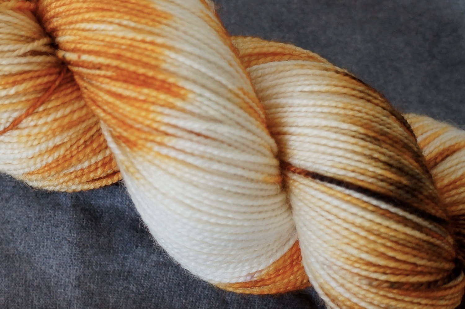 Hand Dyed Sock Yarn - SW Merino - 400 yards - Calico Cat