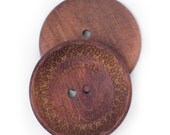 Giant round wooden button 60mm personalized button with your own shop name