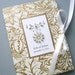 Wedding Photo Album Keepsake - Personalized Gold and Ivory Ornate