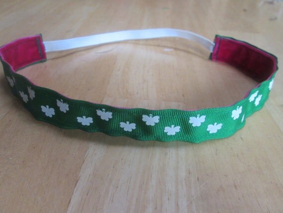 St Patrick's day - St Patties day Non slip running 5k 10k Headband - St Patties day road race headband - Non slip running headband Il_570xn