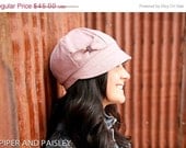 LAST CHANCE SALE Linen Mamie Hat- light lavender